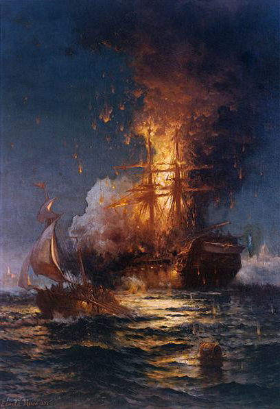 Burning of USS Philadelphia