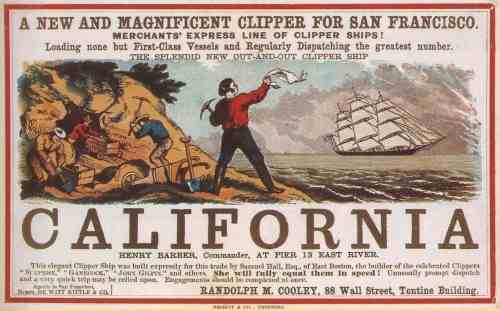 Sailing to California for the Gold Rush