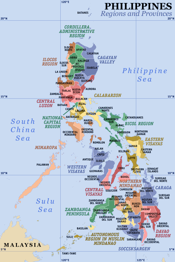 Philippines Regions and Provinces