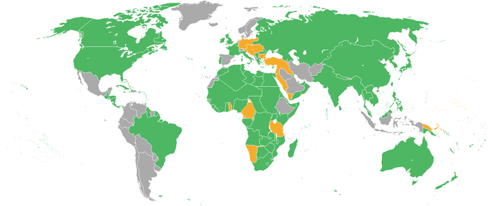 Map of WWI Participants